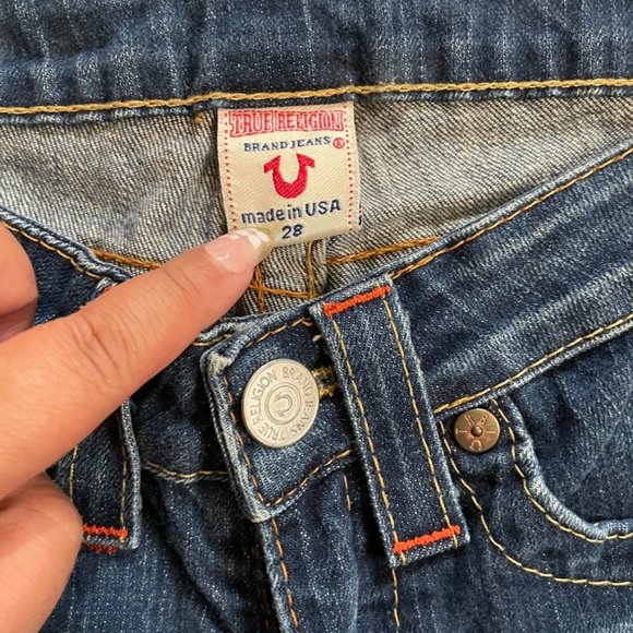 TRUE RELIGION Flare Jeans 26 Bootcut Medium Wash - Picture 3 of 8